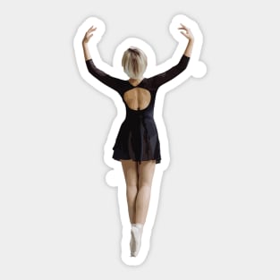 Ballerina from Behind Sticker